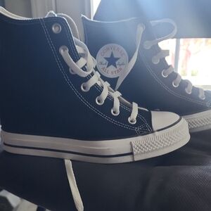 Converse Black and White High-Tops